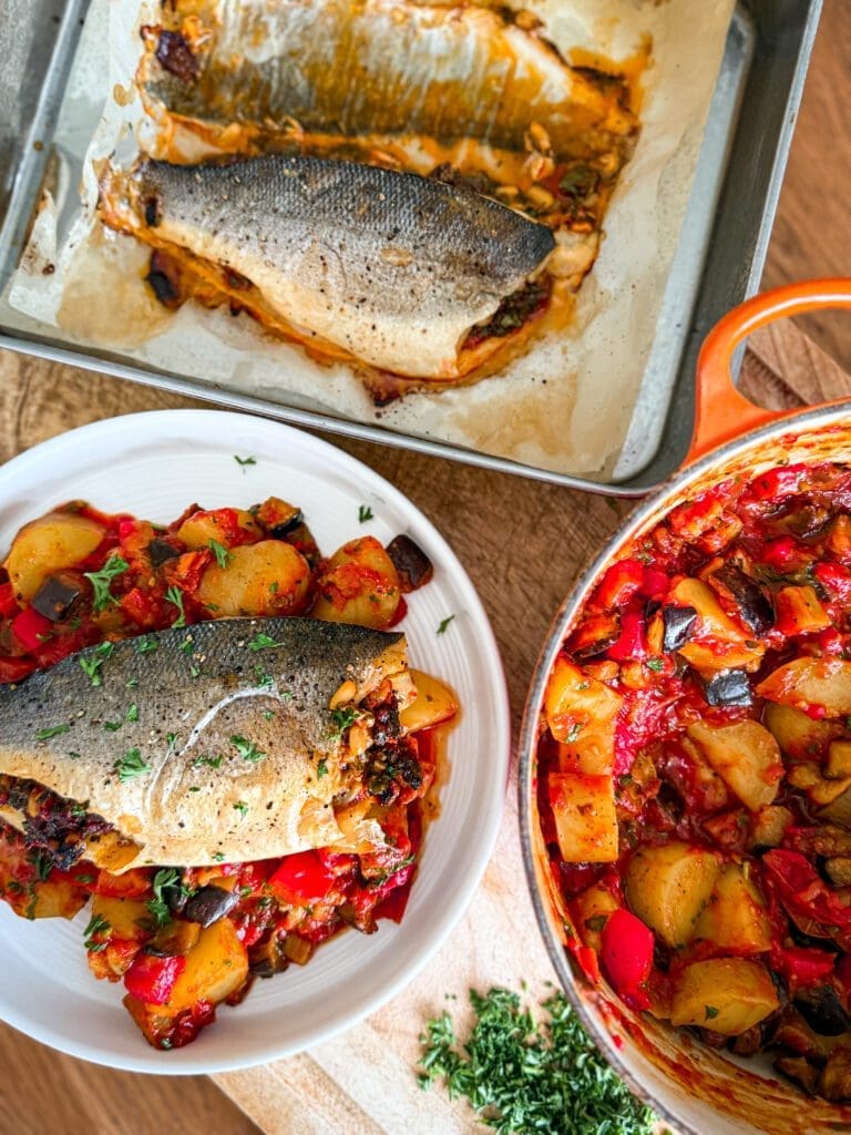 Sicilian Sea Bass En Papillote with Caponata: Restaurant-Quality Fish at Home