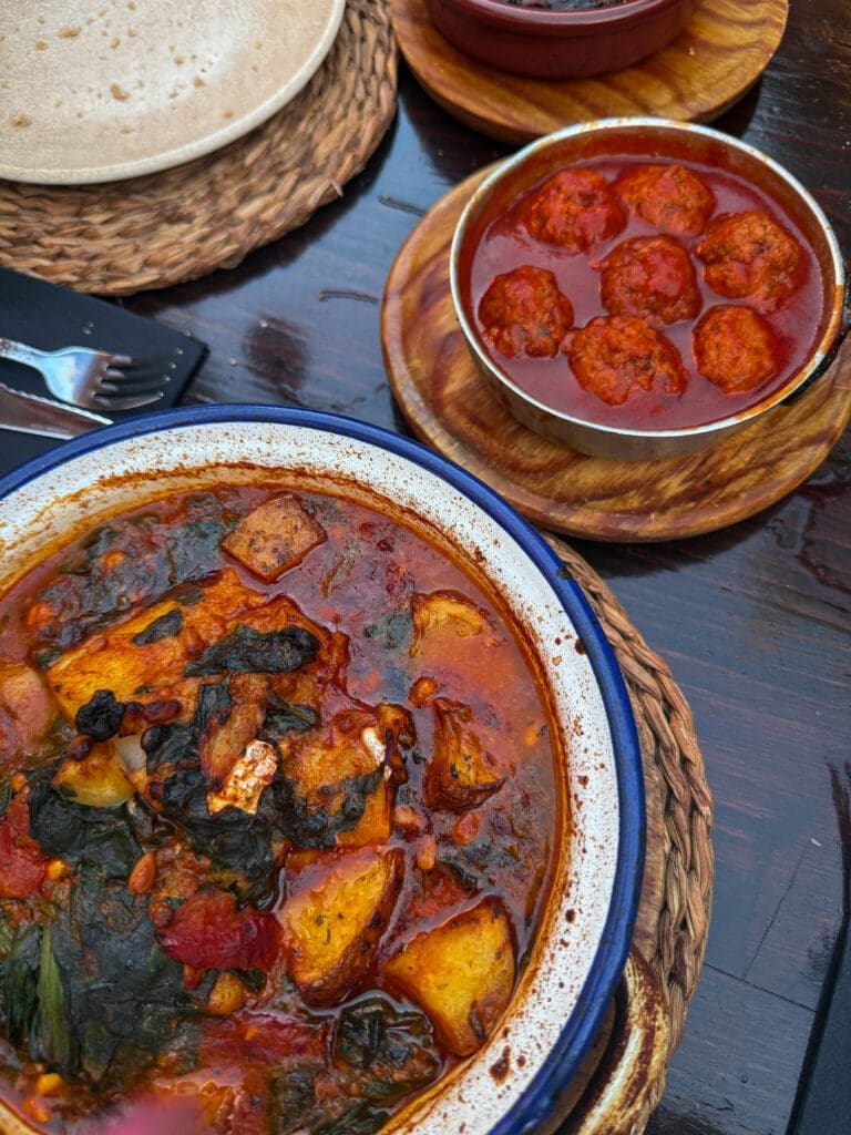 Mallorcan cod dish at Brutal restaurant – a must-try spot when planning where to eat in Palma