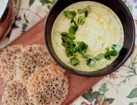 courgette and mint soup