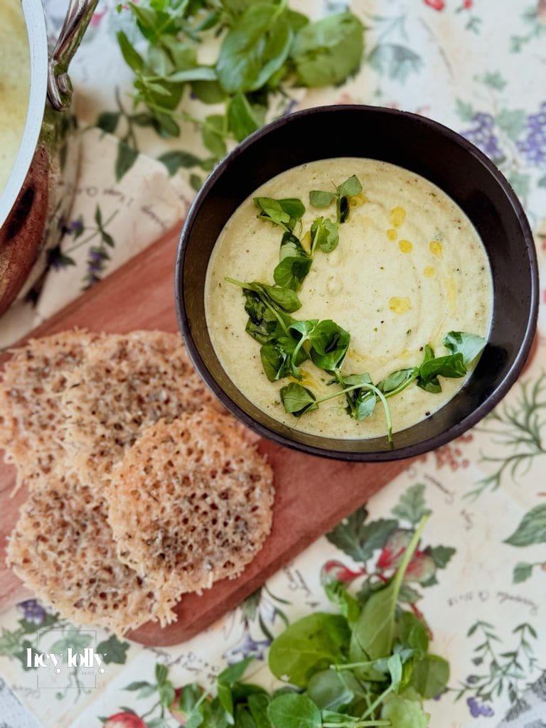 courgette and mint soup