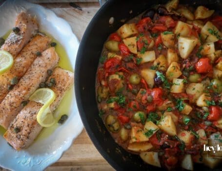 salmon-with-puttanesca-potatoes