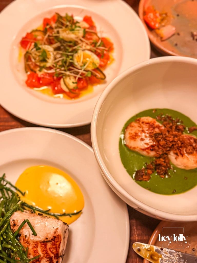 selection of fish courses at piccalilli nottingham