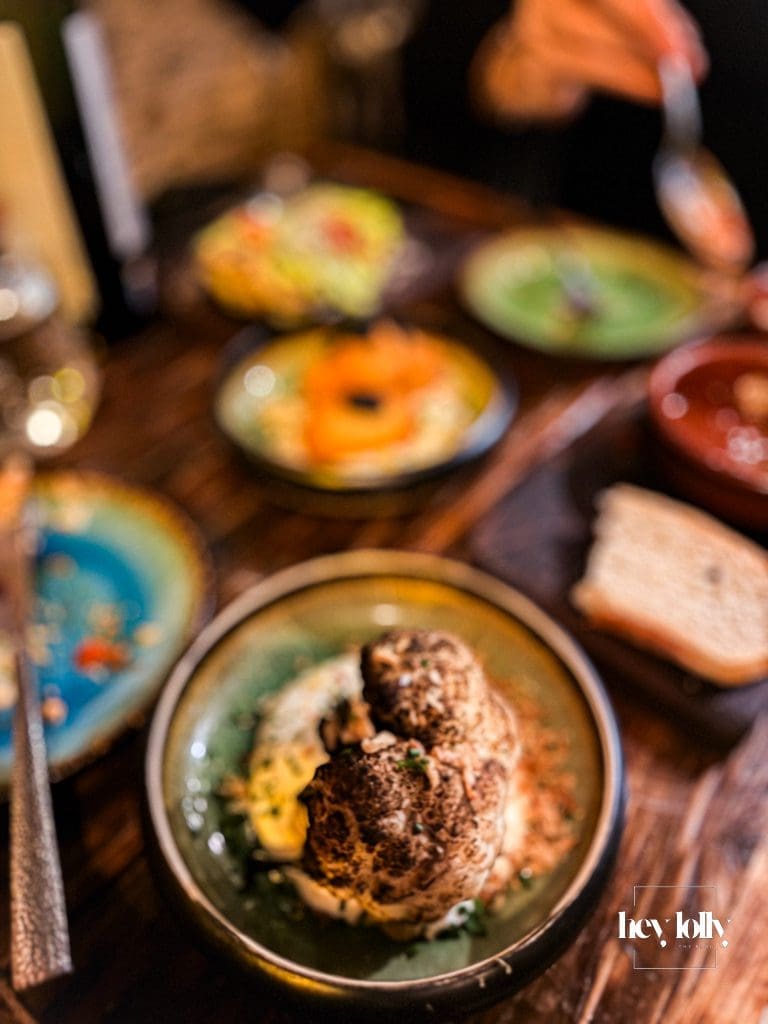 Coliflor Estofada, braised cauliflower at Plates by Purnell's
