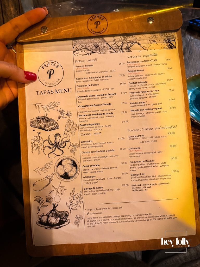 plates by purnell's menu