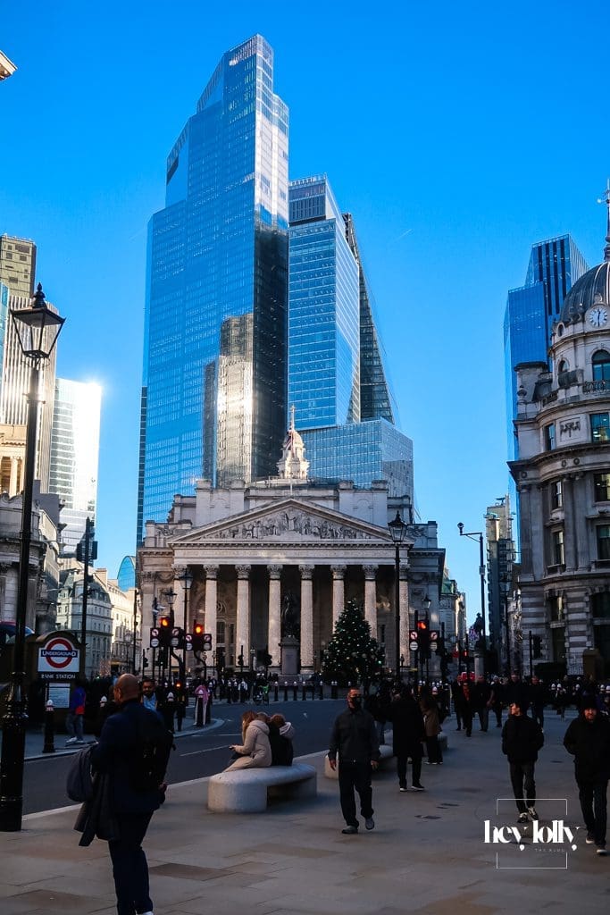 City of London skyline surrounding The Ned London