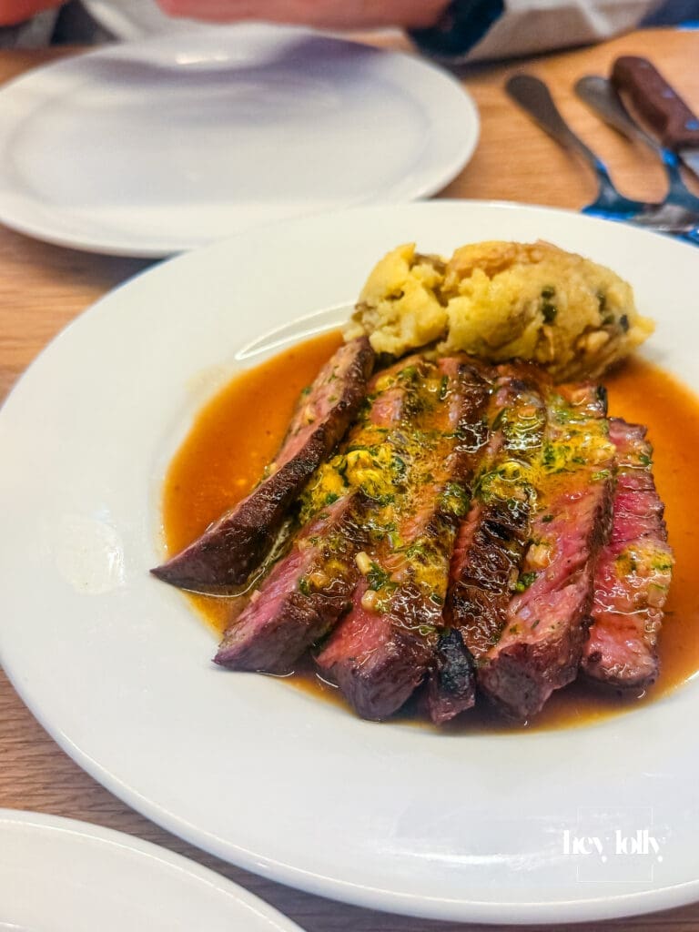 Denver steak with Café de Paris butter and Jersey Royals at Erst Manchester restaurant – Erst Manchester review