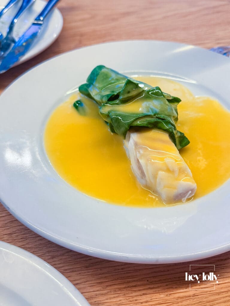Sous vide cod with beurre blanc and chard served at Erst Manchester – Erst Manchester review