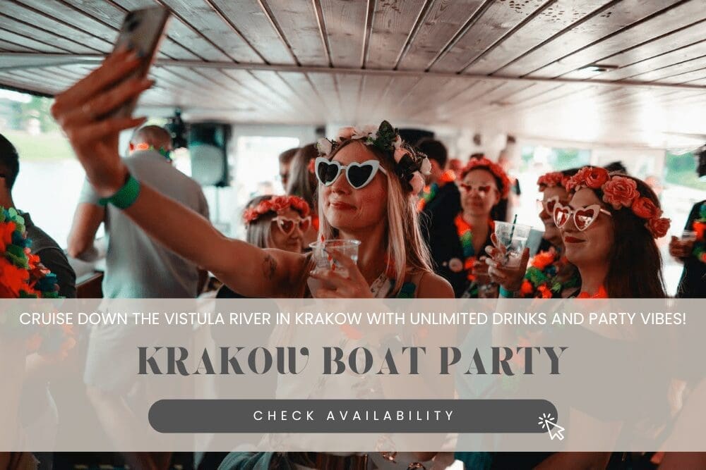 River boat party in Krakow with unlimited drinks