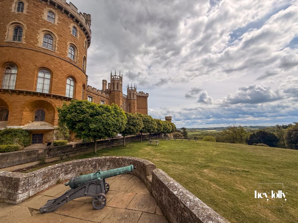 Wide countryside view from Belvoir Castle