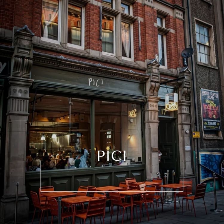 Handmade pasta and wine at Pici Italian restaurant Nottingham
