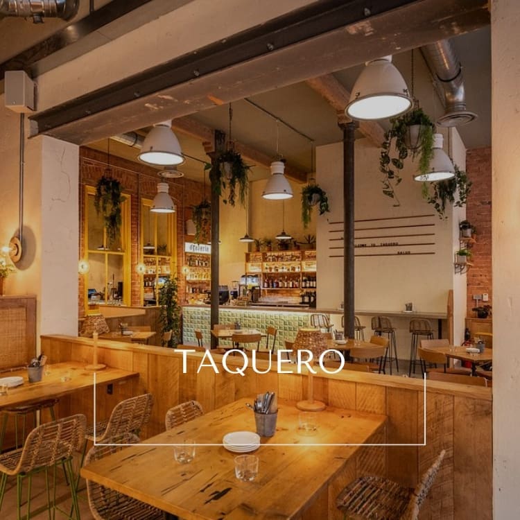 Tacos and margaritas inside lively Taquero restaurant Nottingham