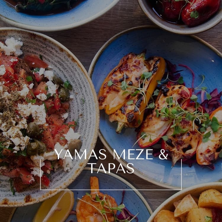 Greek meze dishes and cocktails at Yamas Nottingham