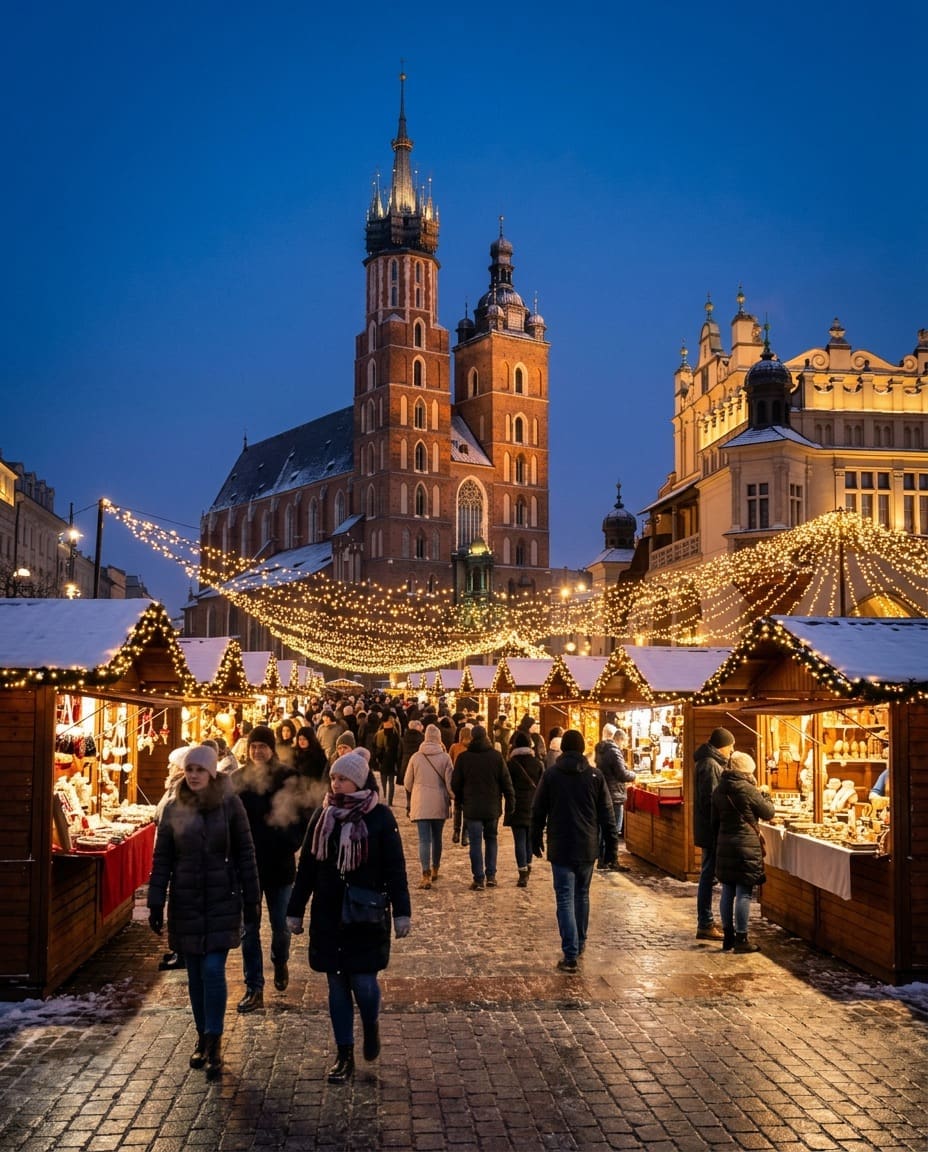 Krakow travel guide winter city break with cosy streets and warm cafés
